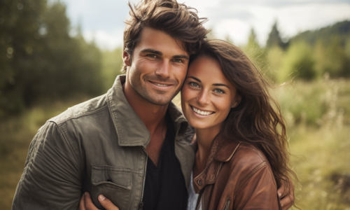 Albanian woman and American man