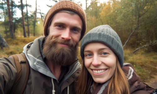 Hungarian woman and American man