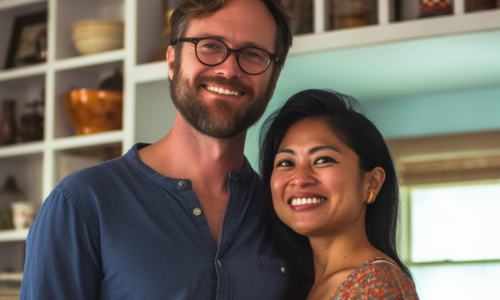 Nepali woman and American man